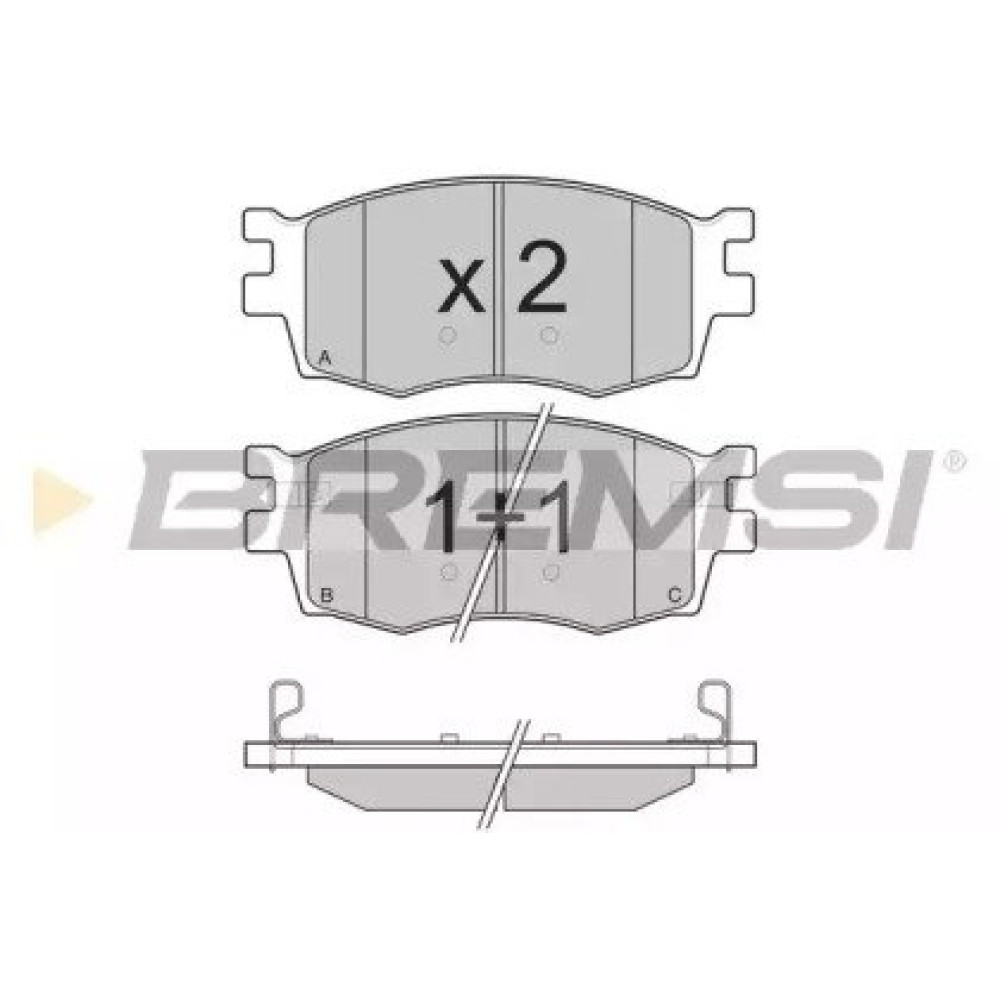 Гальмівні колодки передні BREMSI bp3240