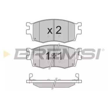 Гальмівні колодки передні BREMSI bp3240
