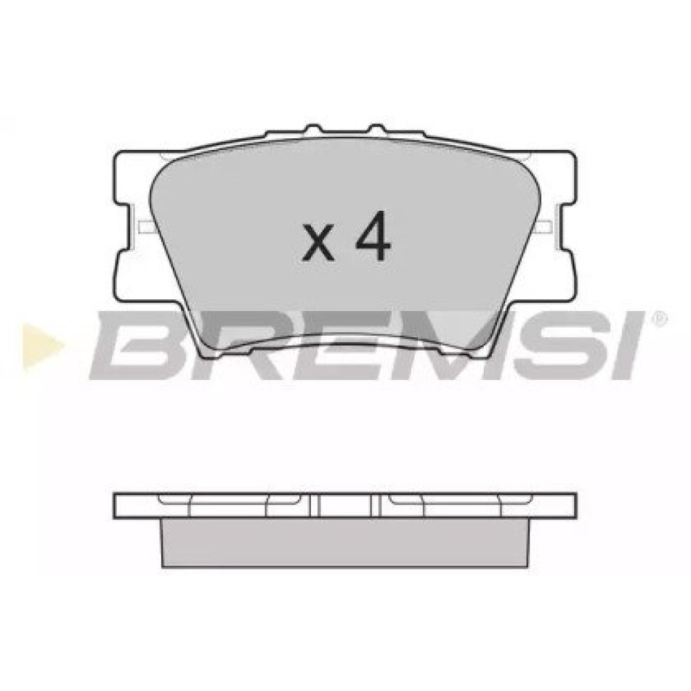 Гальмівні колодки задні BREMSI bp3252