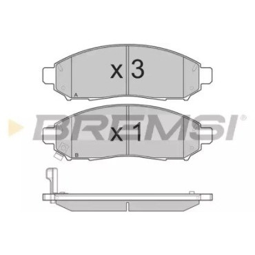 Гальмівні колодки передні BREMSI bp3256