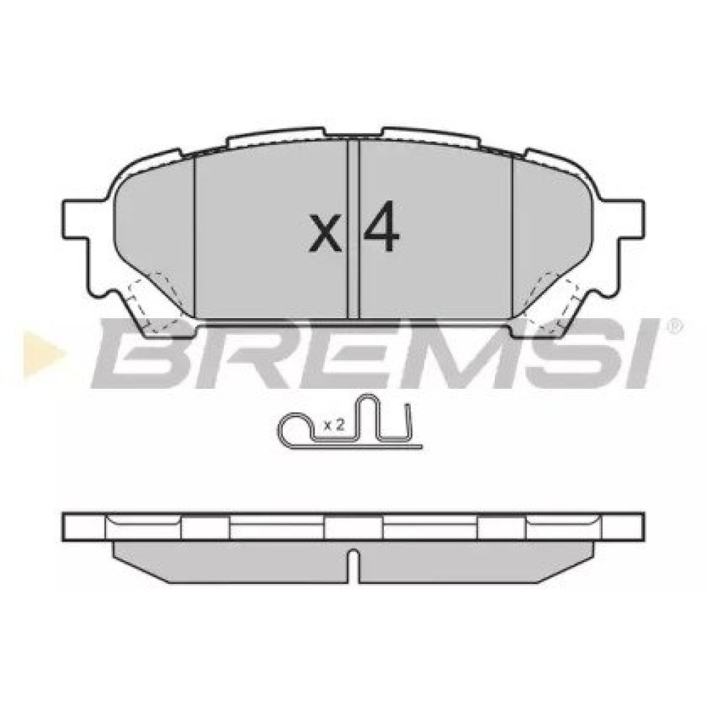 Гальмівні колодки задні BREMSI bp3270