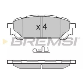 BREMSI bp3270 Гальмівні колодки задні BREMSI bp3270
