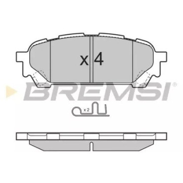 Гальмівні колодки задні BREMSI bp3270