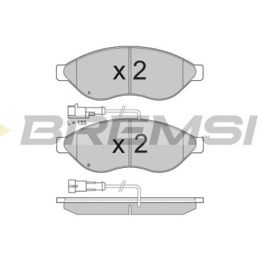 Гальмівні колодки передні BREMSI bp3285