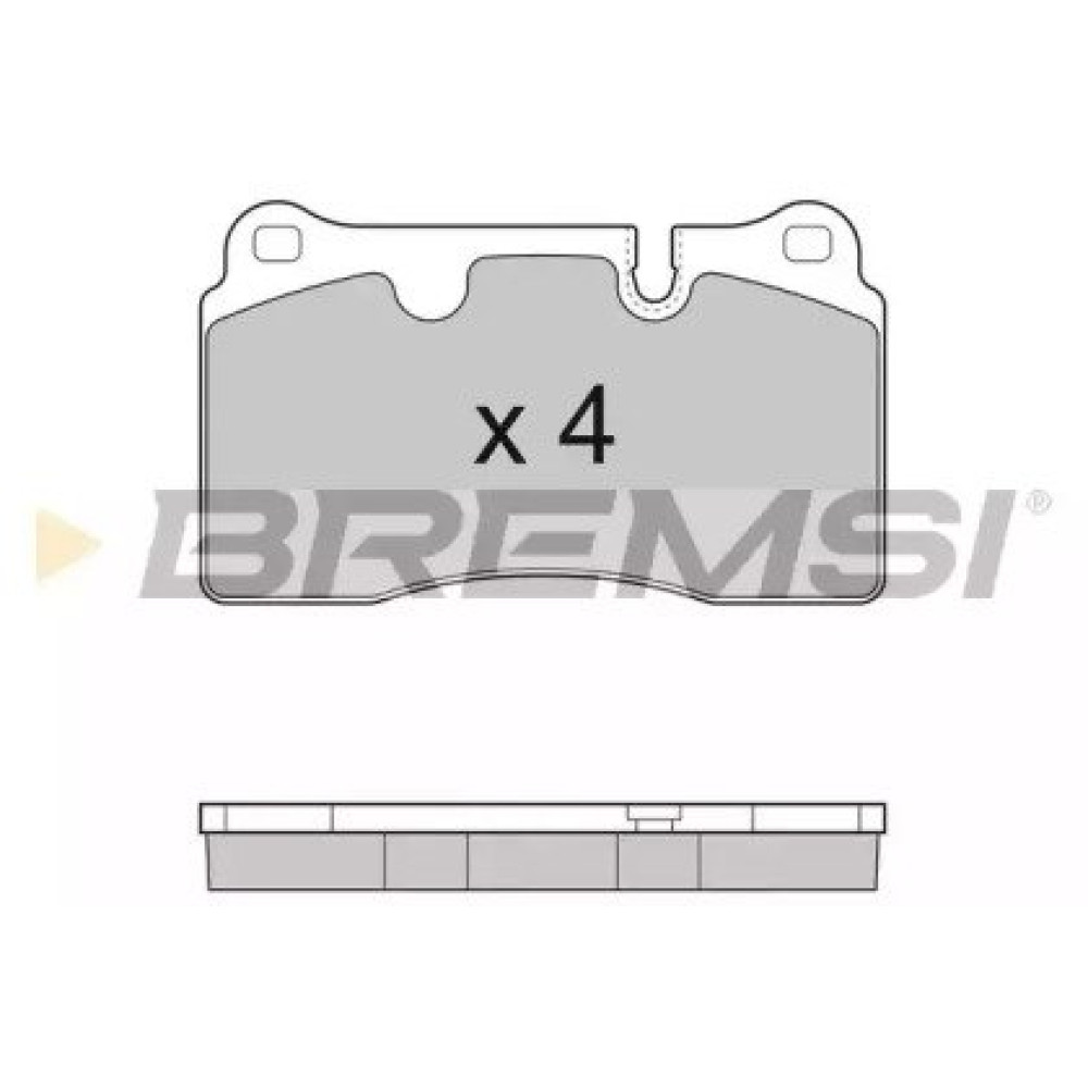 Тормозные колодки передние брембо BREMSI bp3288