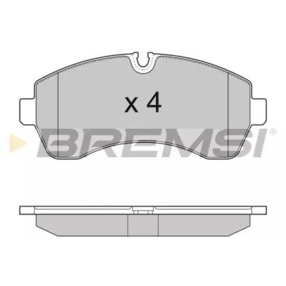 Гальмівні колодки дискові, комплект BREMSI bp3290