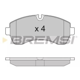 Гальмівні колодки дискові, комплект BREMSI bp3290