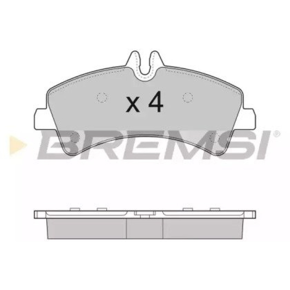 Тормозные колодки задние спарка BREMSI bp3291