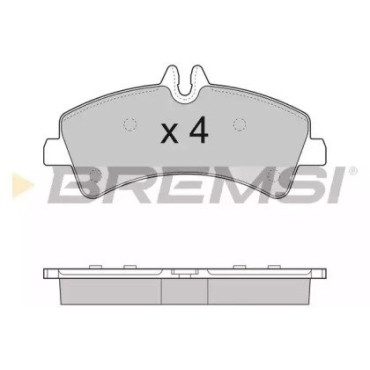 Тормозные колодки задние спарка BREMSI bp3291