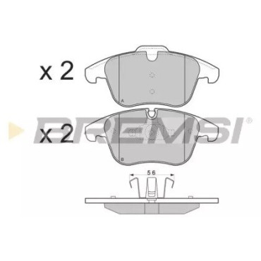 Тормозные колодки передние BREMSI bp3297