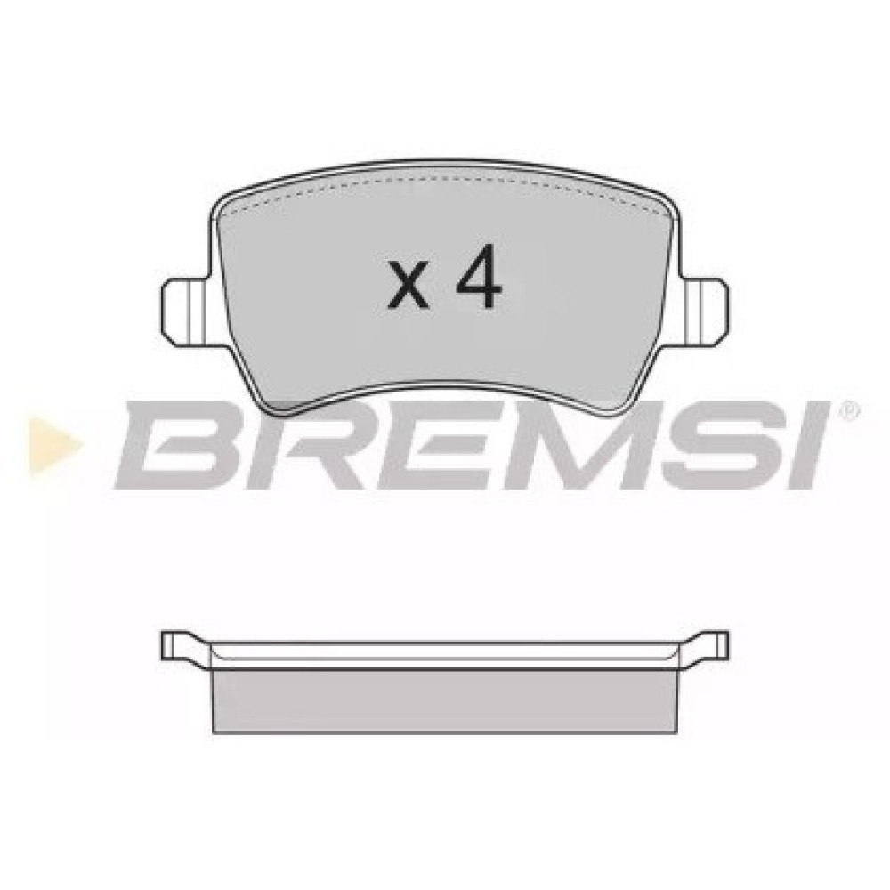 Тормозные колодки задние BREMSI bp3298