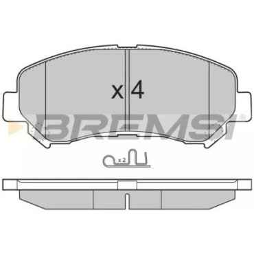 Тормозные колодки передние BREMSI bp3321