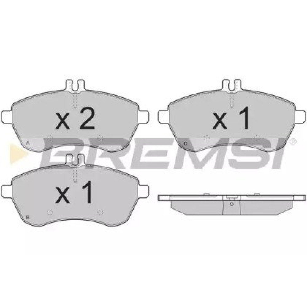 Тормозные колодки передние BREMSI bp3327