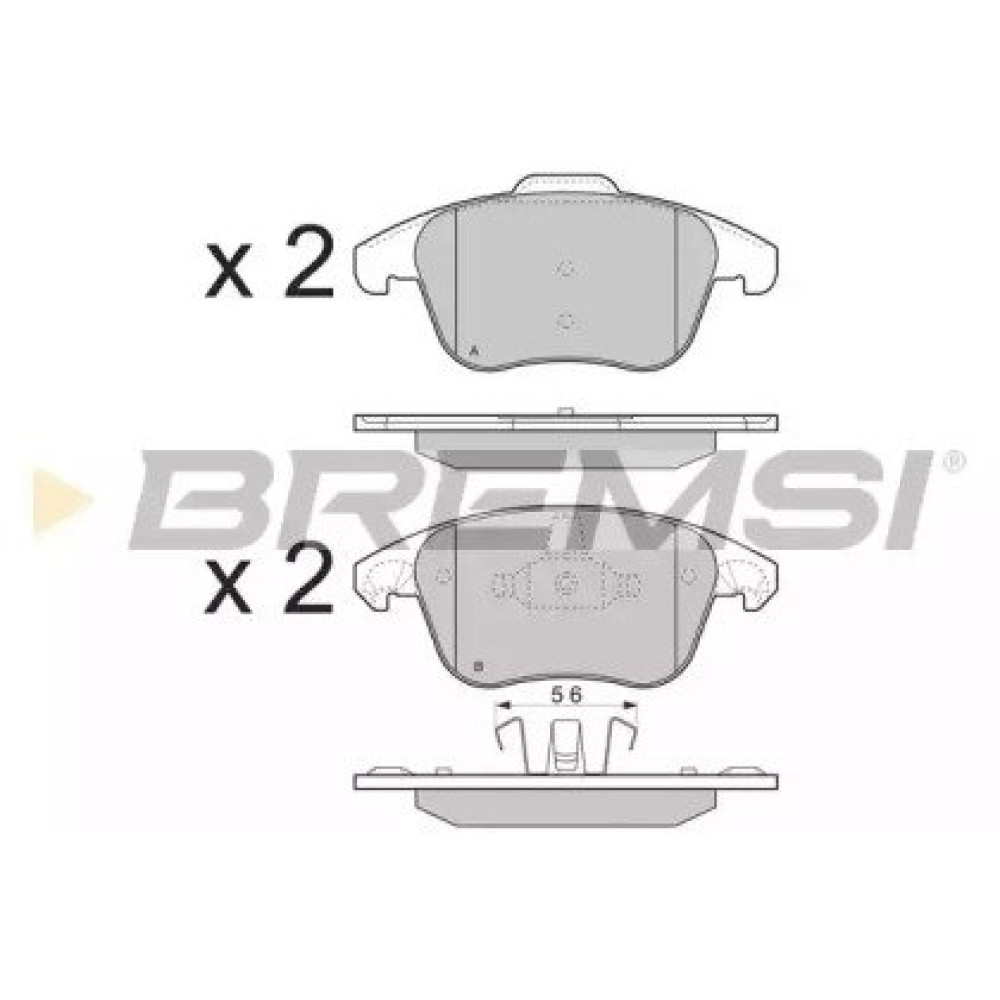 Гальмівні колодки передні BREMSI bp3330