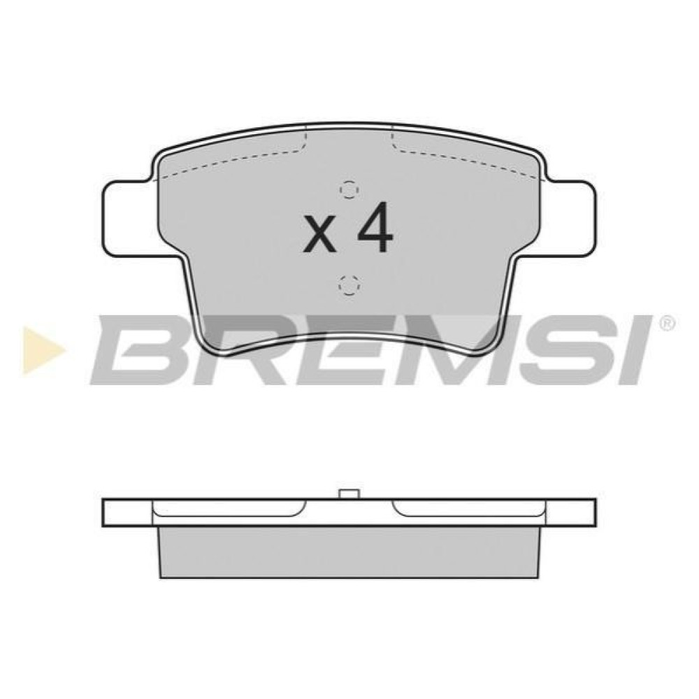 Гальмівні колодки задні BREMSI bp3331