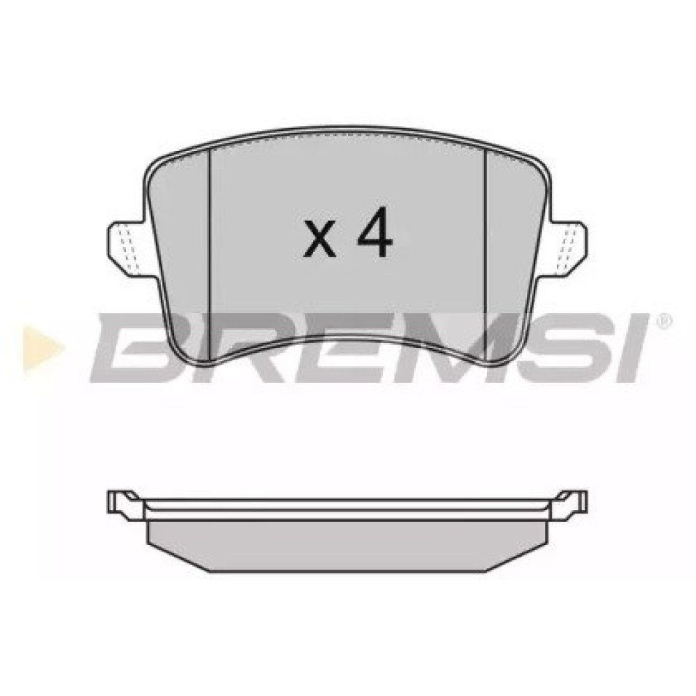 Тормозные колодки задние BREMSI bp3349