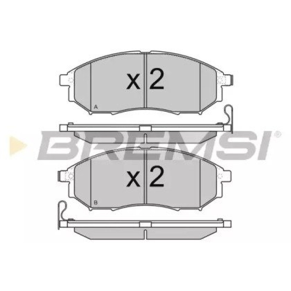 Гальмівні колодки передні BREMSI bp3350