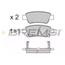 BREMSI bp3353 Гальмівні колодки задні BREMSI bp3353