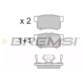 Тормозные колодки задние BREMSI bp3374