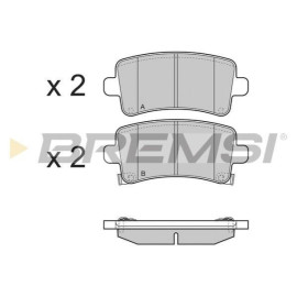 BREMSI bp3379 Тормозные колодки задние BREMSI bp3379
