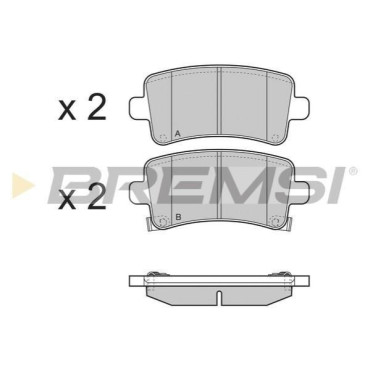 Гальмівні колодки задні BREMSI bp3379
