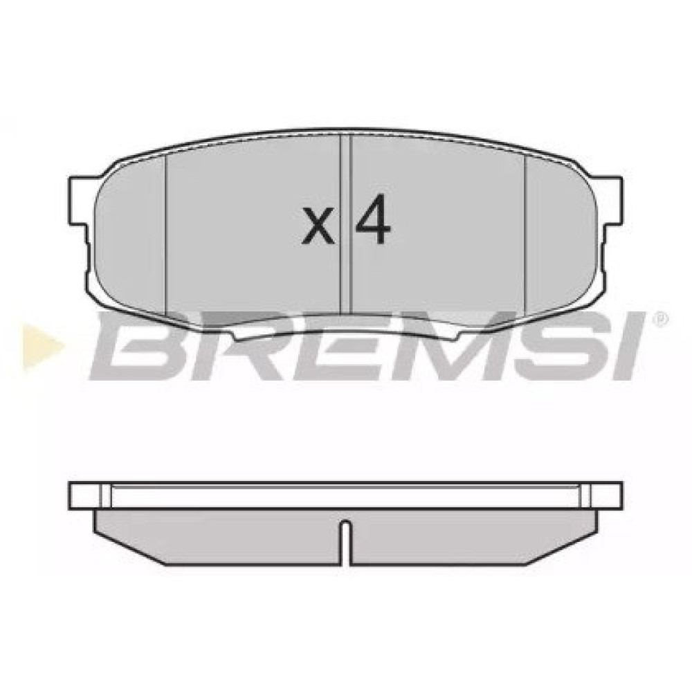 Тормозные колодки задние BREMSI bp3382