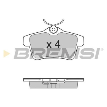 Гальмівні колодки задні BREMSI bp3387