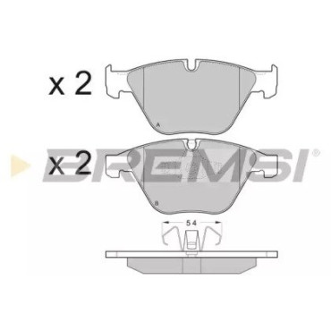 Тормозные колодки передние BREMSI bp3403