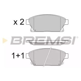 Гальмівні колодки передні BREMSI bp3405
