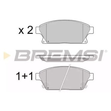 Гальмівні колодки передні BREMSI bp3405