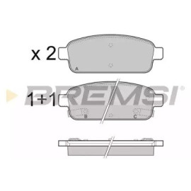 Гальмівні колодки задні BREMSI bp3406