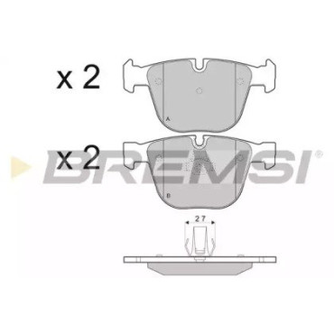 Тормозные колодки задние BREMSI bp3410