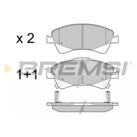 BREMSI bp3422 Тормозные колодки передние BREMSI bp3422