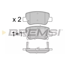 BREMSI bp3423 Гальмівні колодки задні BREMSI bp3423