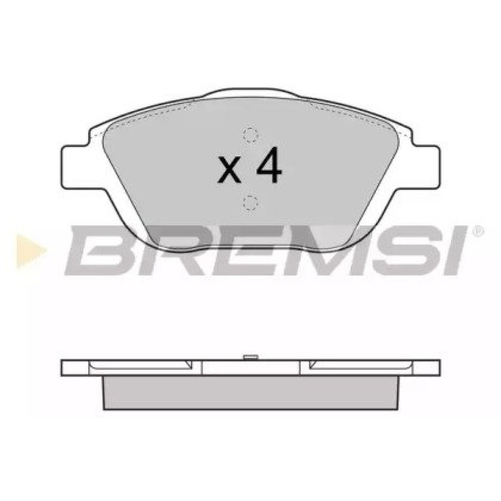 Гальмівні колодки передні BREMSI bp3428