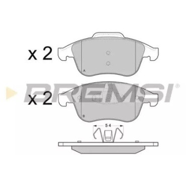 Гальмівні колодки передні BREMSI bp3430