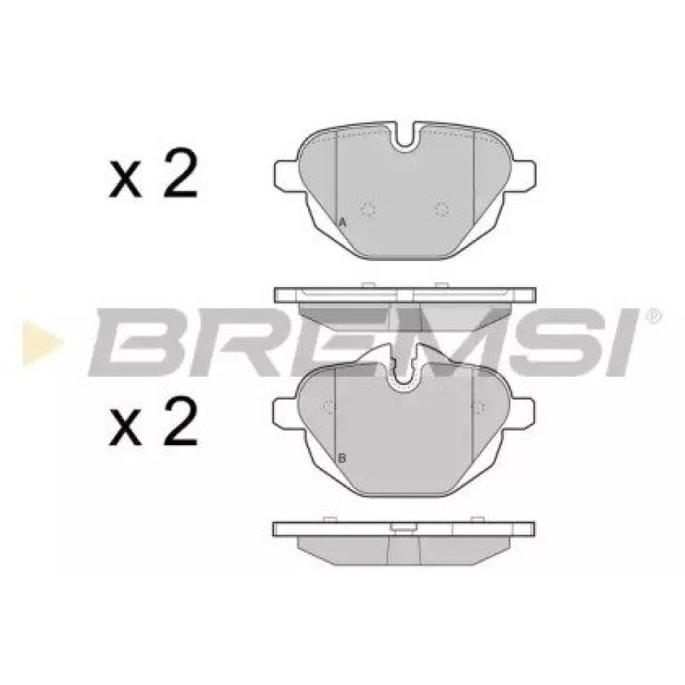 Гальмівні колодки задні BREMSI bp3449