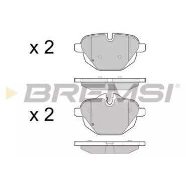 Гальмівні колодки задні BREMSI bp3449