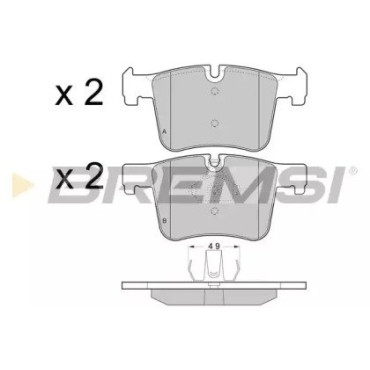 Тормозные колодки передние BREMSI bp3453