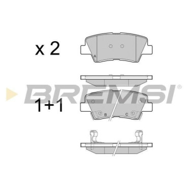 Гальмівні колодки задні BREMSI bp3456