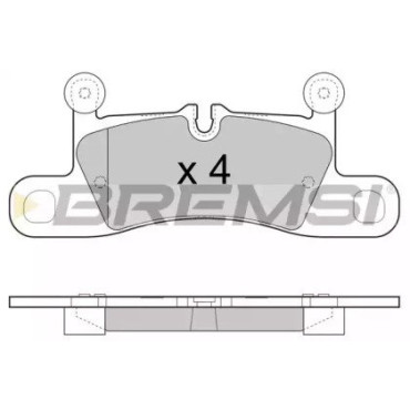 Тормозные колодки задние BREMSI bp3459