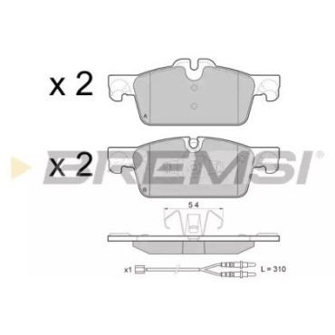 Тормозные колодки передние BREMSI bp3464