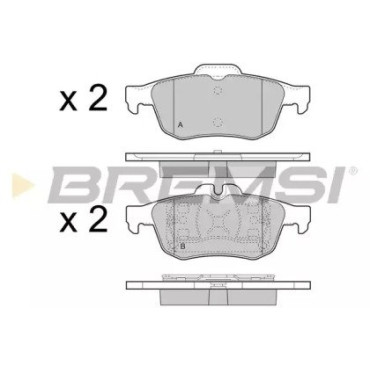 Гальмівні колодки задні BREMSI bp3468