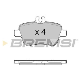 BREMSI bp3469 Тормозные колодки задние BREMSI bp3469