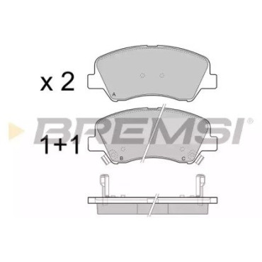 Гальмівні колодки передні BREMSI bp3470