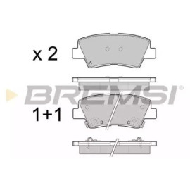 BREMSI bp3471 Тормозные колодки задние BREMSI bp3471