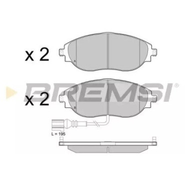 Гальмівні колодки з датчиком BREMSI bp3474
