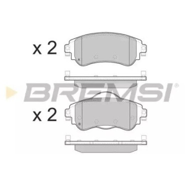 Гальмівні колодки передні BREMSI bp3491