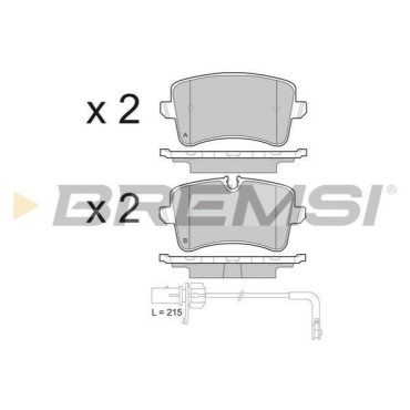 Гальмівні колодки задні BREMSI bp3493