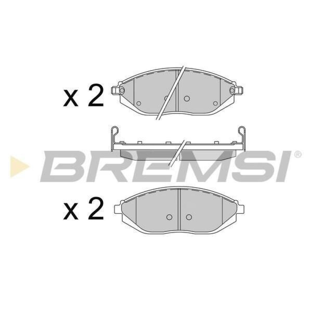 Гальмівні колодки передні BREMSI bp3513